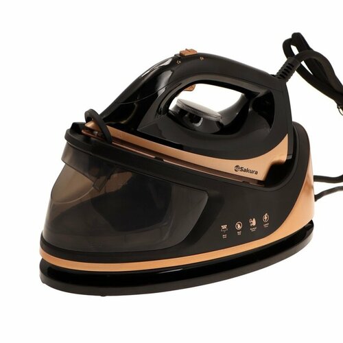 Парогенератор Sakura SA-3065CBK 2400 Вт керамическая подошва 11 л 130 гмин чёрно-золотой 10965₽