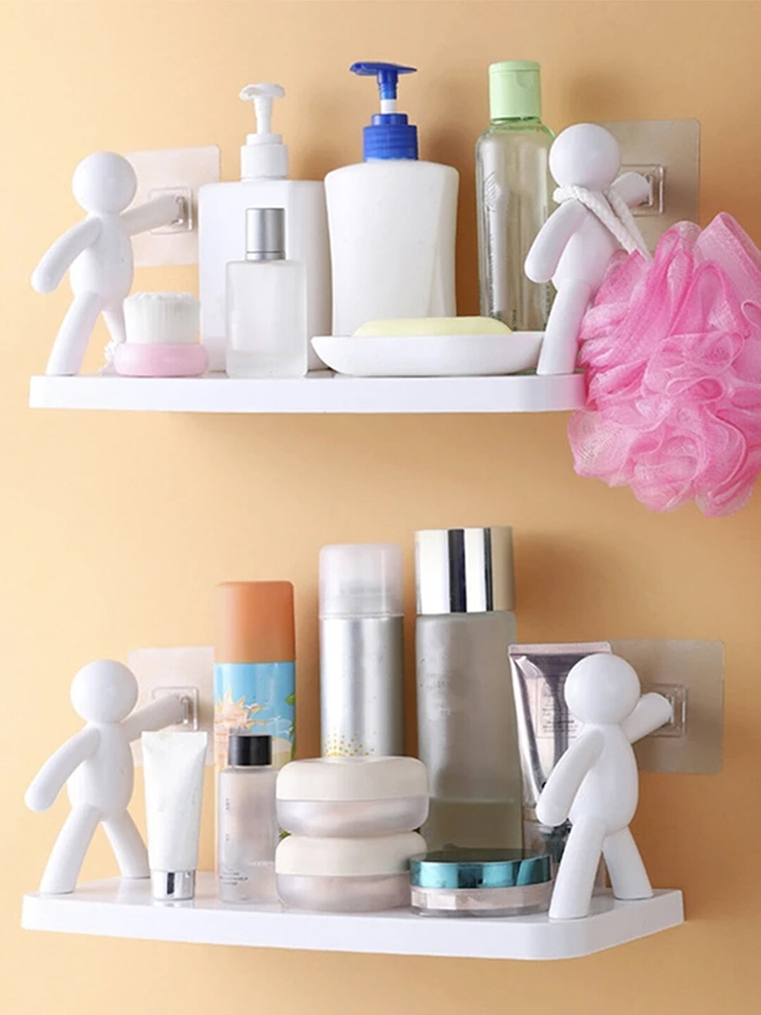 Полка настенная для ванной с человечками — фото 1