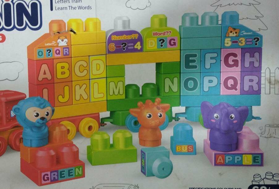 Набор для игры Negi Play Blocks "Number Train", для развития логики и счета — фото 1