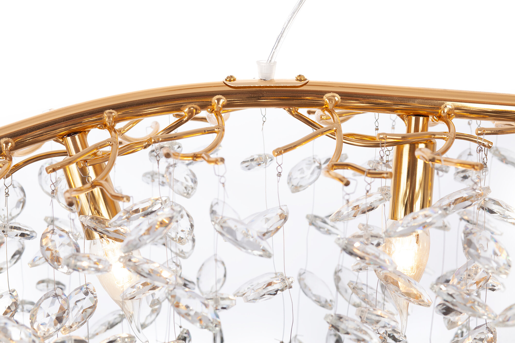 Люстра Mak-interior Veridian, E14, 6 лампочек, современная, золотая — фото 1