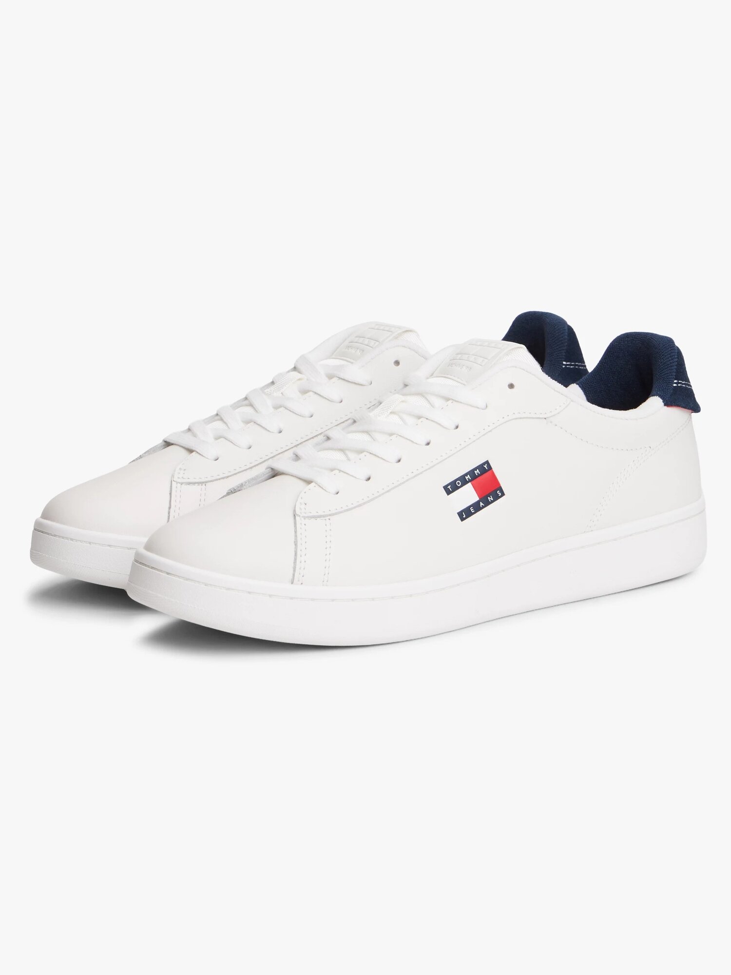 Кеды Tommy Jeans, размер 43 EU, белый/темно-синий — фото 1