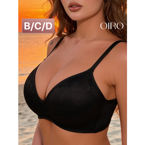 фото Бюстгальтер oiro snowdrop, 1 шт., размер 80c, черный
