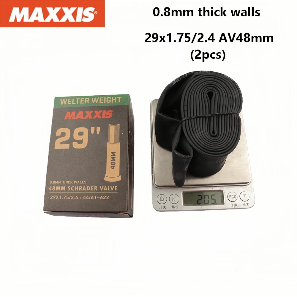 Камеры MAXXIS Welter Weight 29x1.75-2.4 AV48 (2 шт)