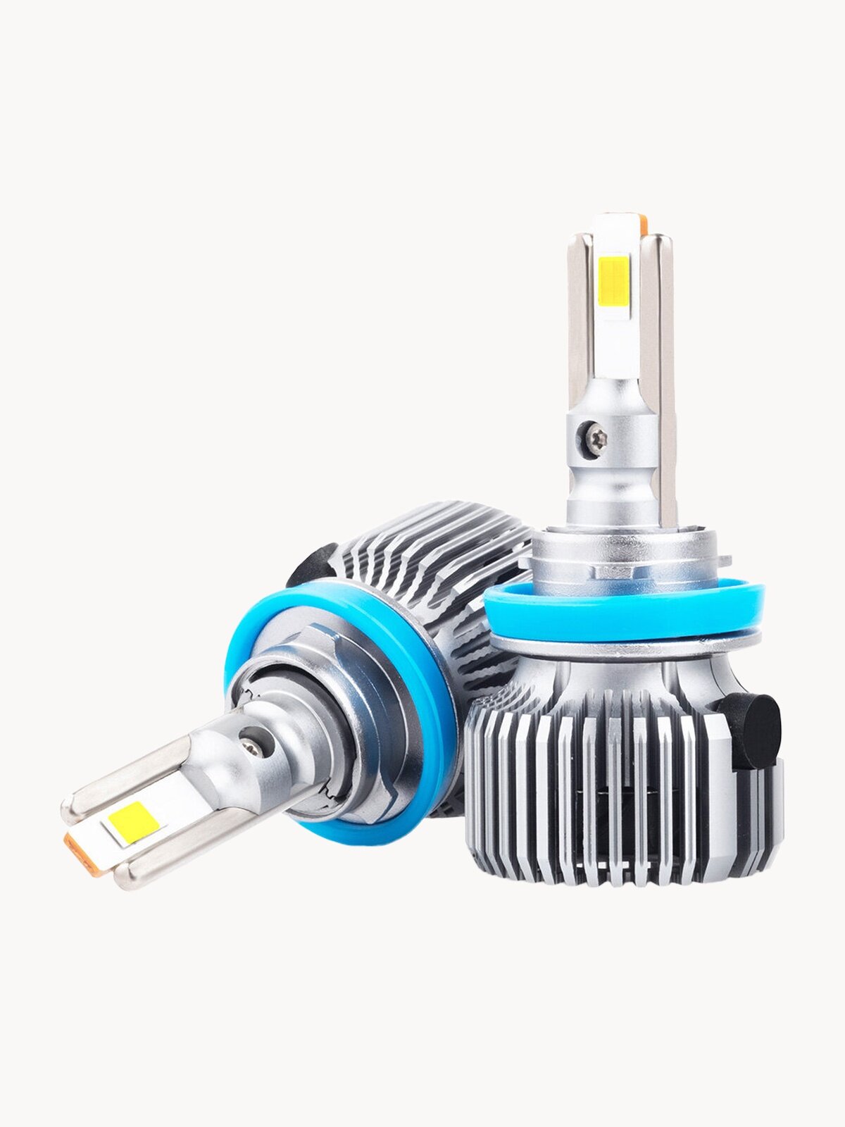 Светодиодные лампы H11 LED 4300K для авто ElectroKot Plasma теплый белый Н11/H8/H9/H16 2 шт