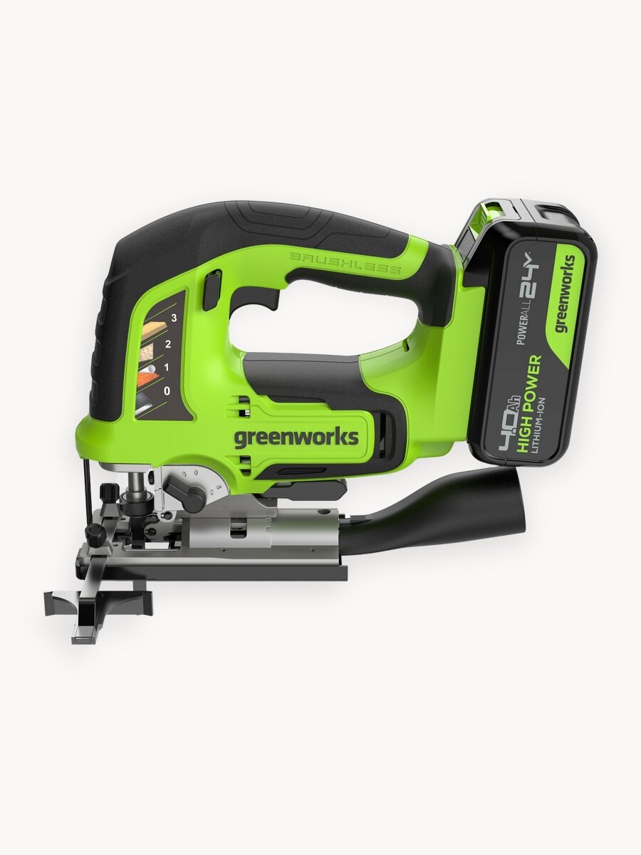 Лобзик аккумуляторный 24V, б/щет, LED, АКБ 4Ач и ЗУ