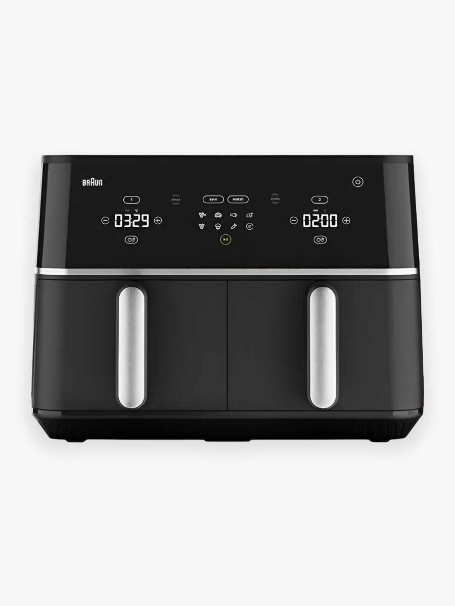 Аэрогриль Braun TD5030IBK, регулировка температуры, ТЭН, 2400 Вт, 10 л, черный