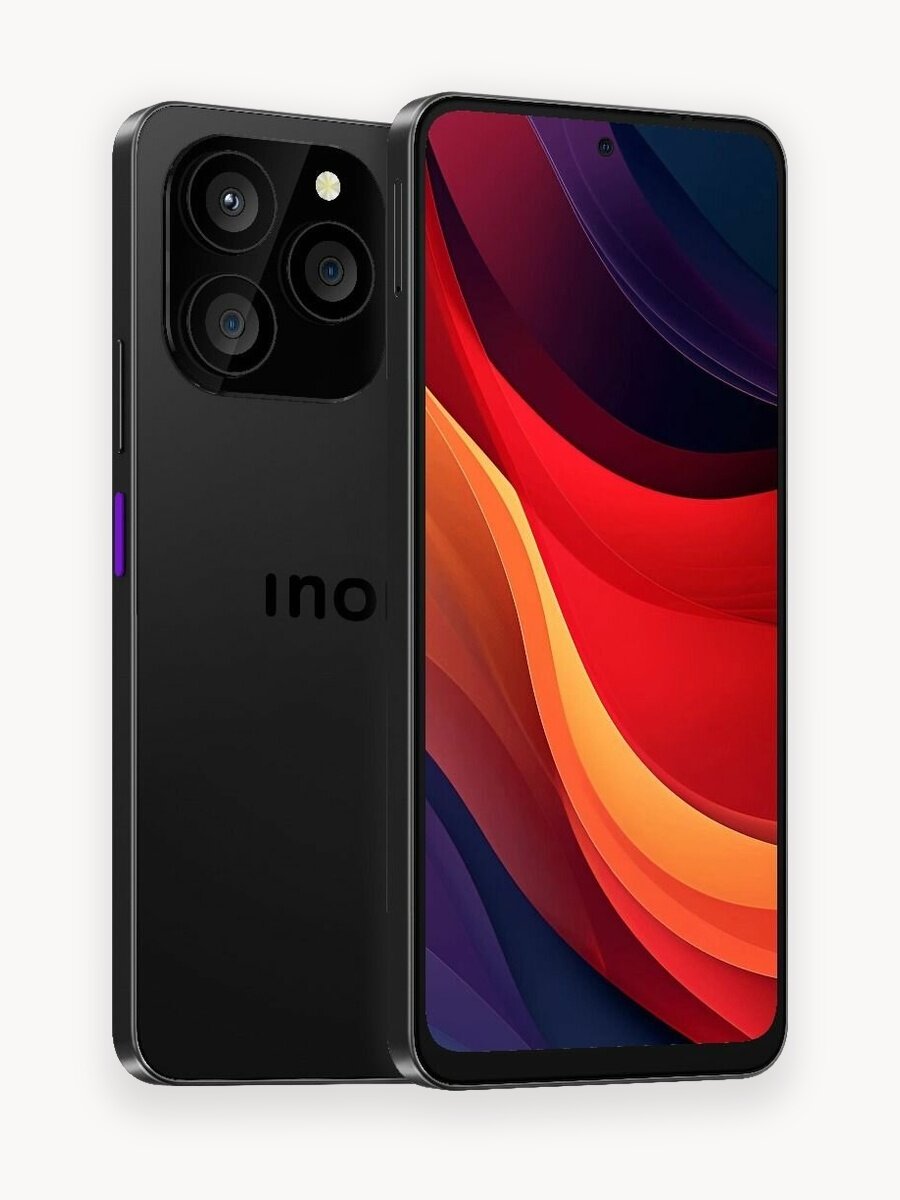 Смартфон INOI A55 Spectre, 5G, 4+8*/128 ГБ, титановый черный