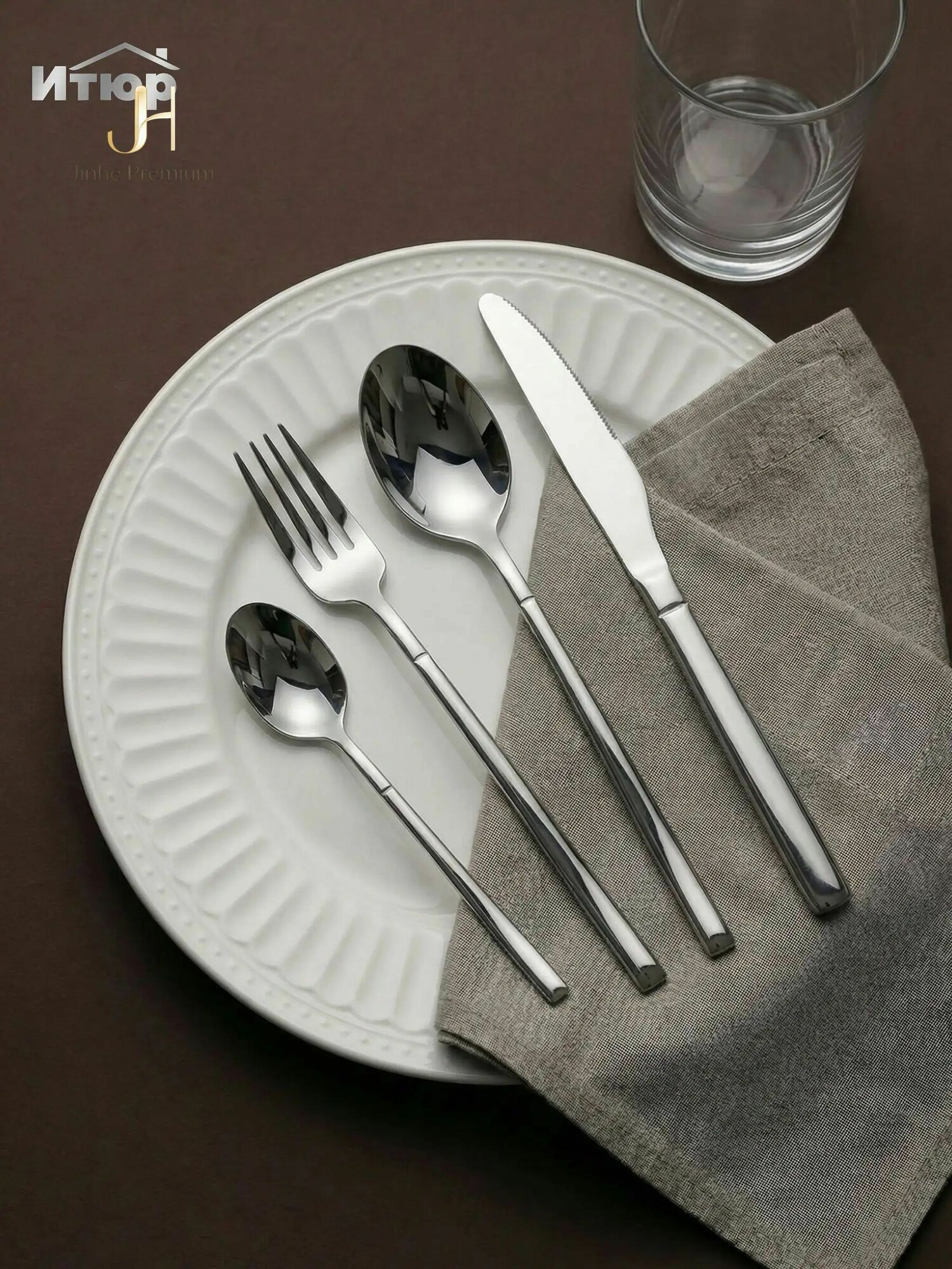 Вилка для мяса серия CLASSIC 4 предм. серебристый
