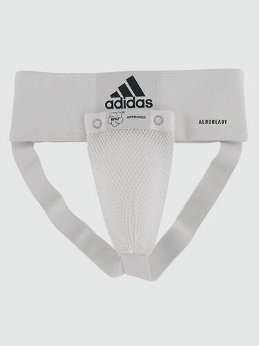 Изображение товара Защита паха мужская WKF Men Groin Guard белая (размер XL) для единоборств