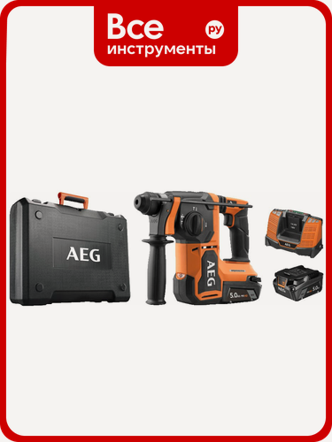 Изображение товара Бесщеточный перфоратор AEG BBH18BL2-502C SDS+, 18В, ударного и безударного