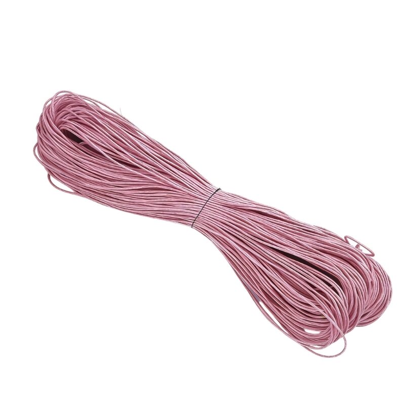 Cotton Waxed Thread 65.61yardX1mm Braiding Cord String for Jewelry Making