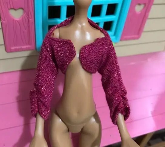 Одежда для куклы Barbie, красный болеро, 30 см