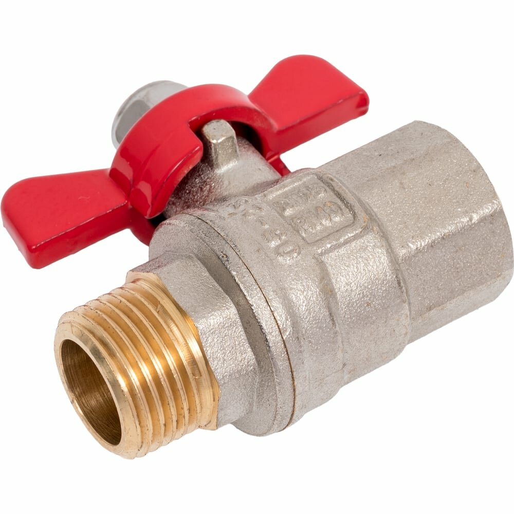 Шаровой кран MVI ГОСТ, 1/2 вн.-нар, рукоятка «бабочка» (БМЦ) BV.914.04