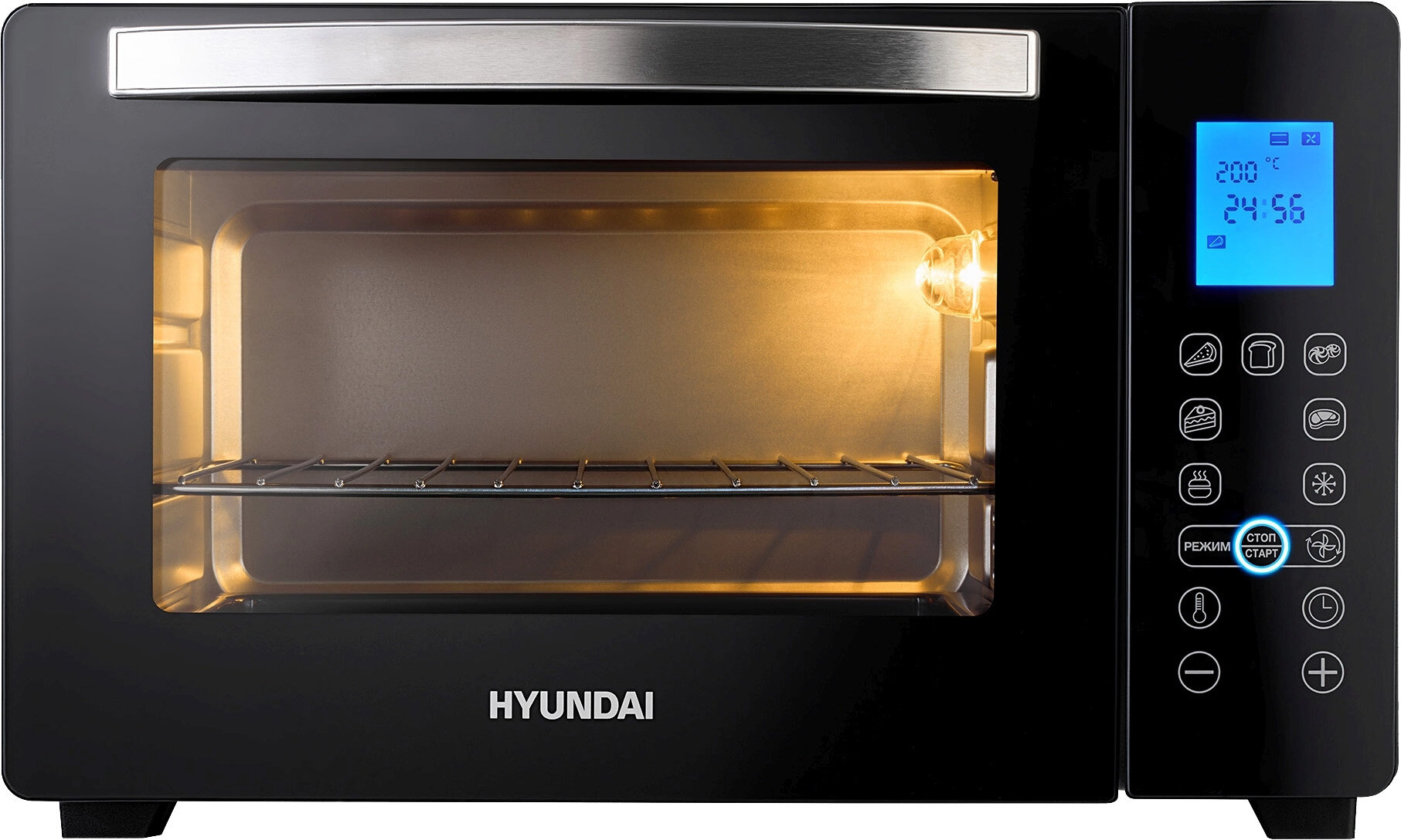 Мини-печь Hyundai MIO-HY096 черный