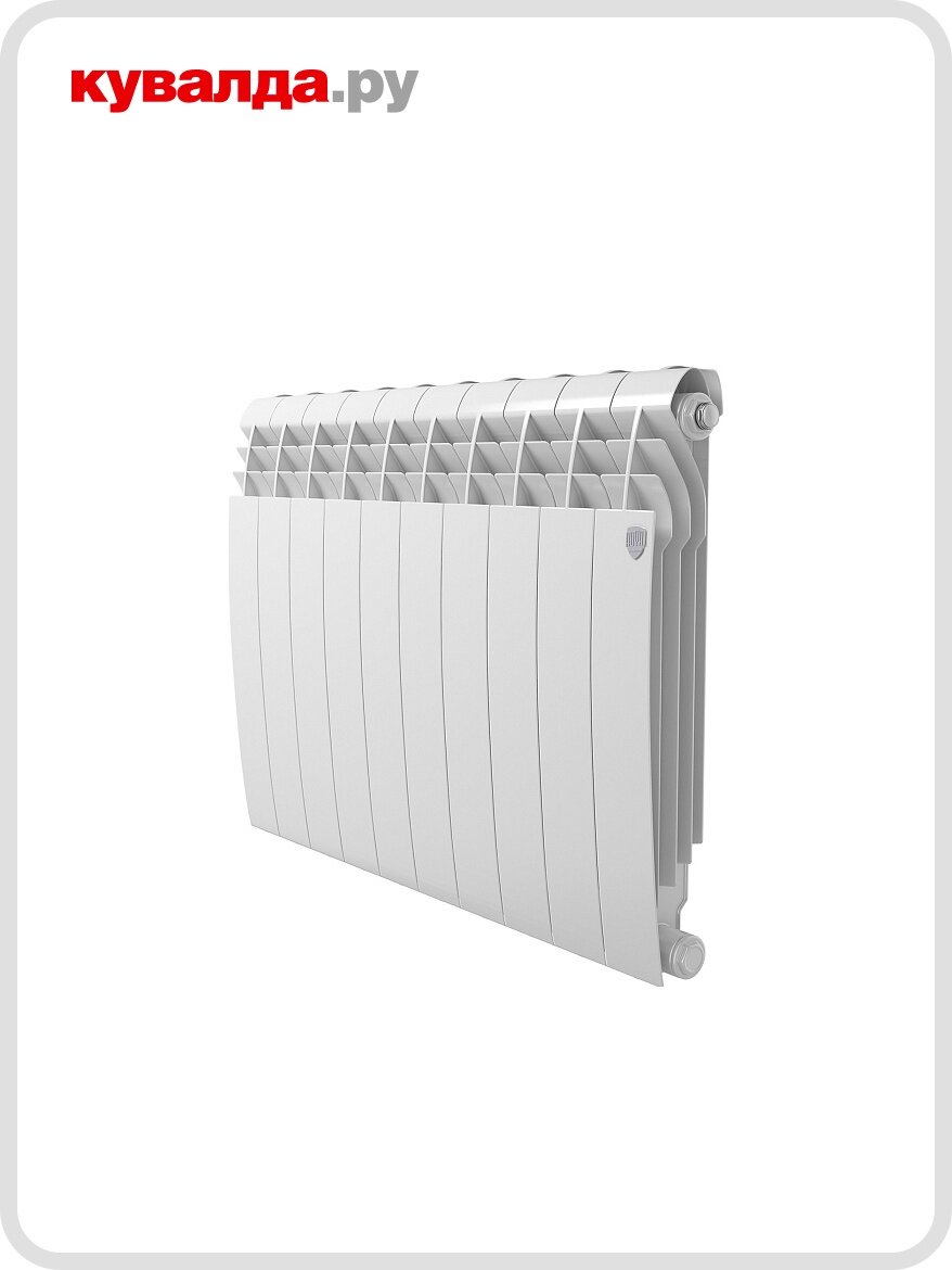 Радиатор отопления ROYAL THERMO Biliner B 500 Белый -10 секц. биметаллический