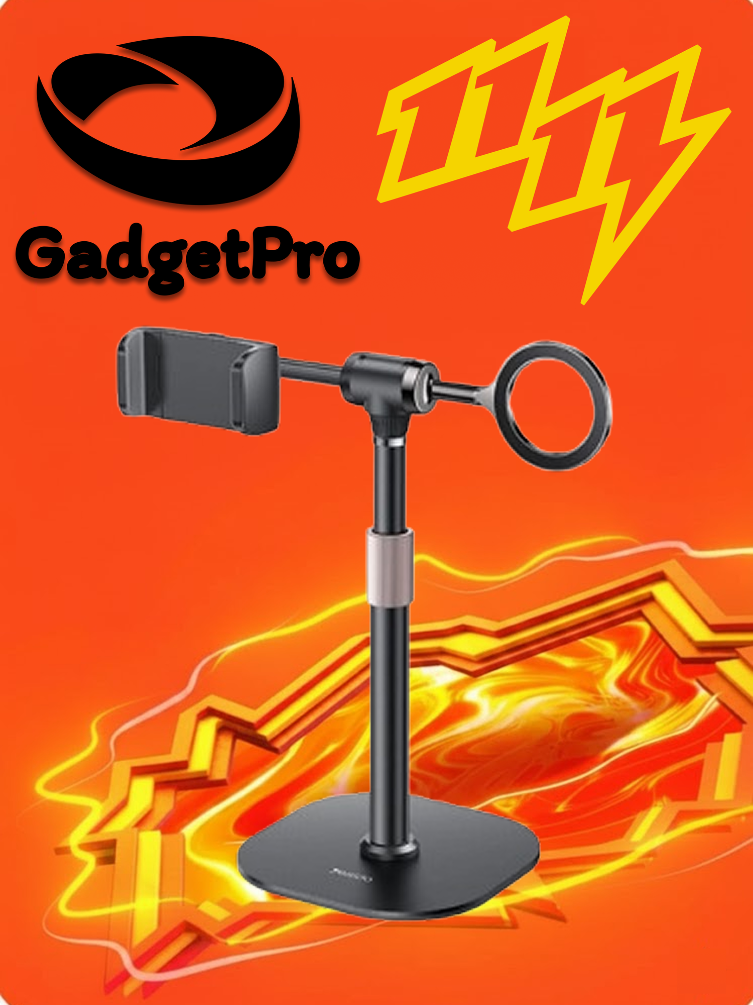 Держатель для телефона Yesido C297, настольный, 2 в 1, с поворотом на 360°, складной, универсальный