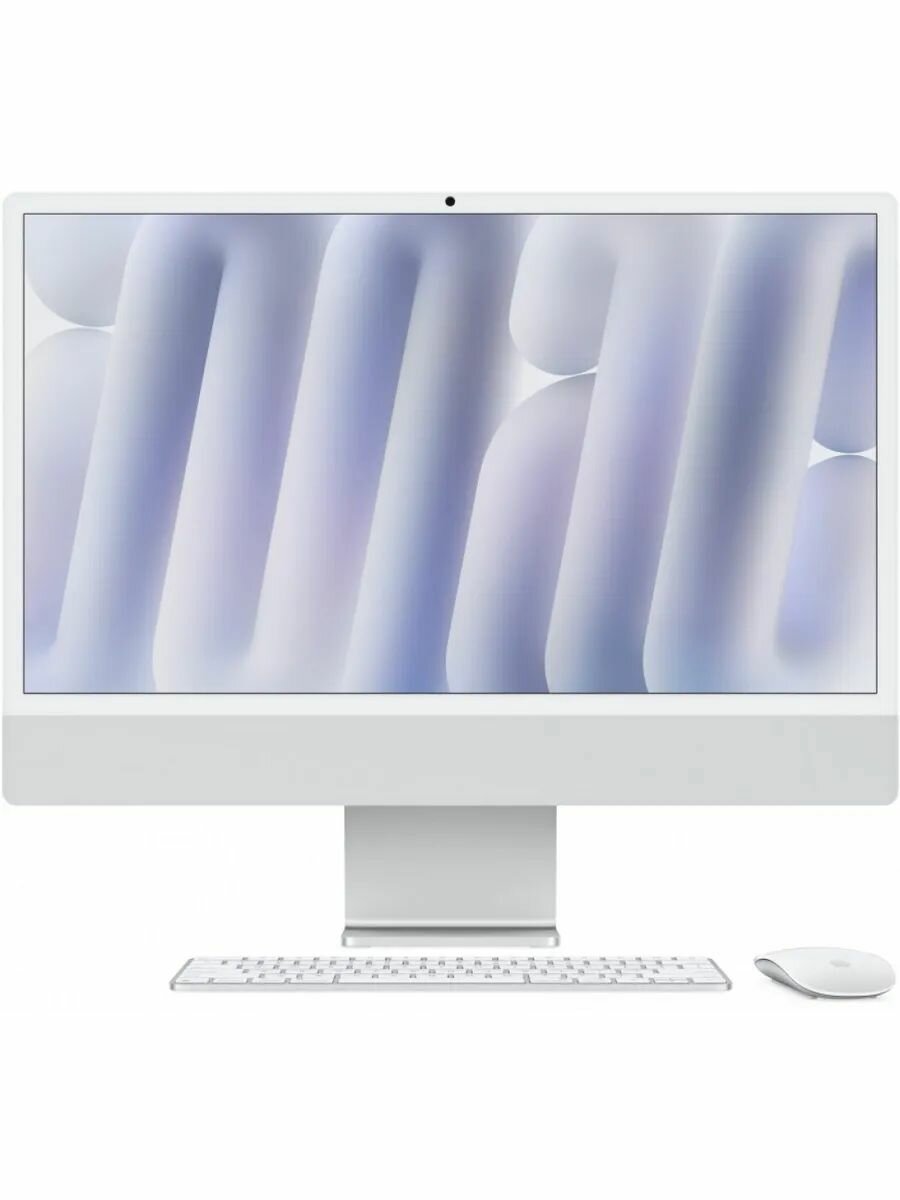 Моноблок Apple iMac 24 M4 10/10/16/512GB, цвет Silver, (серебристый) MWUV3