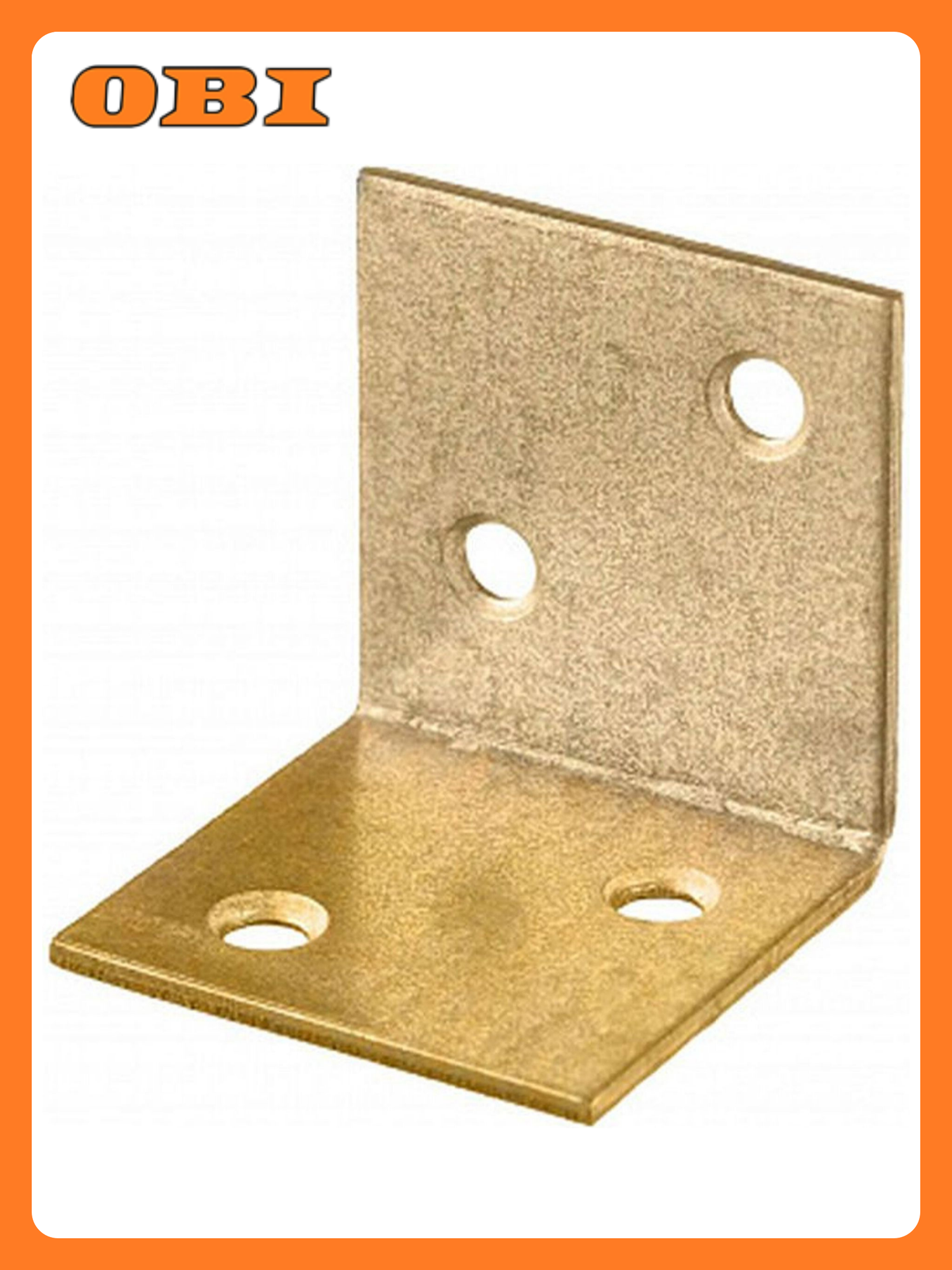 Уголок крепежный Tech-KREP kur 30x30x2 мм сталь бронзовый цвет