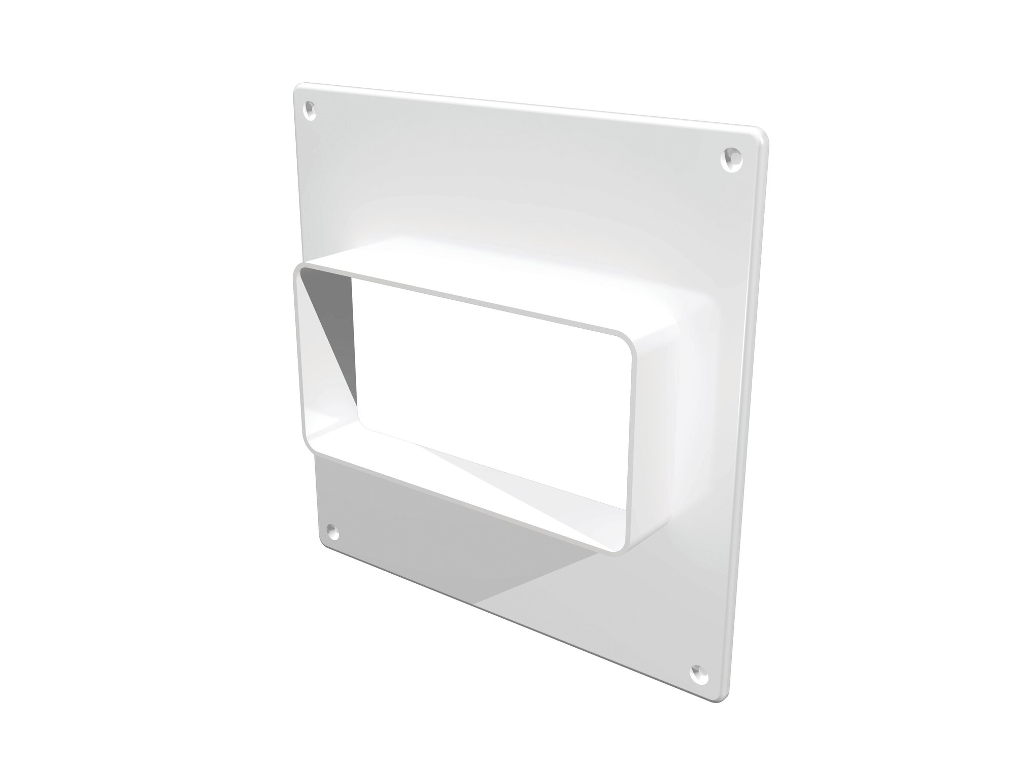 Площадка торцевая ERA пластиковая 150х150 мм фланец 55х110 мм