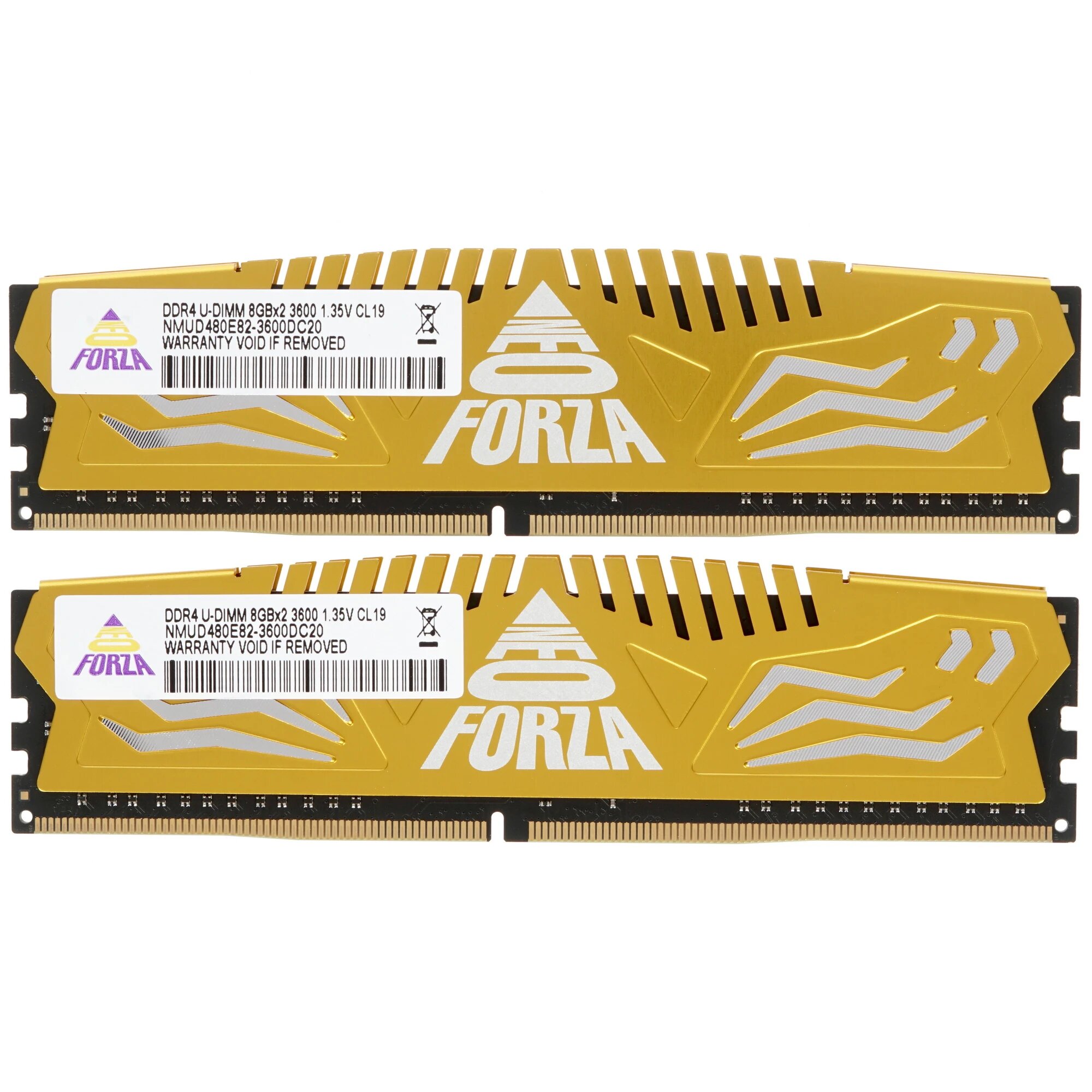 Оперативная память DRAM DDR4 Neo Forza 8Gb*2 (16GB) (NMUD480E82-3600DC20) 3600МГц
