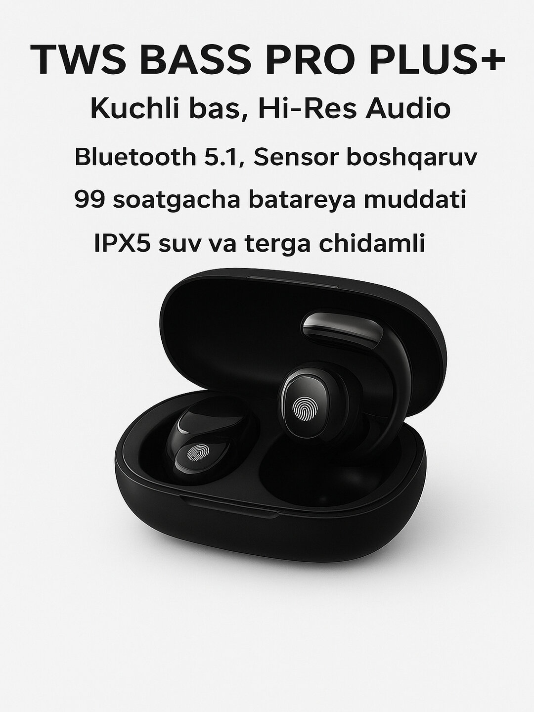 Беспроводные наушники-вкладыши WY-09 TWS Wireless Bass Pro Plus