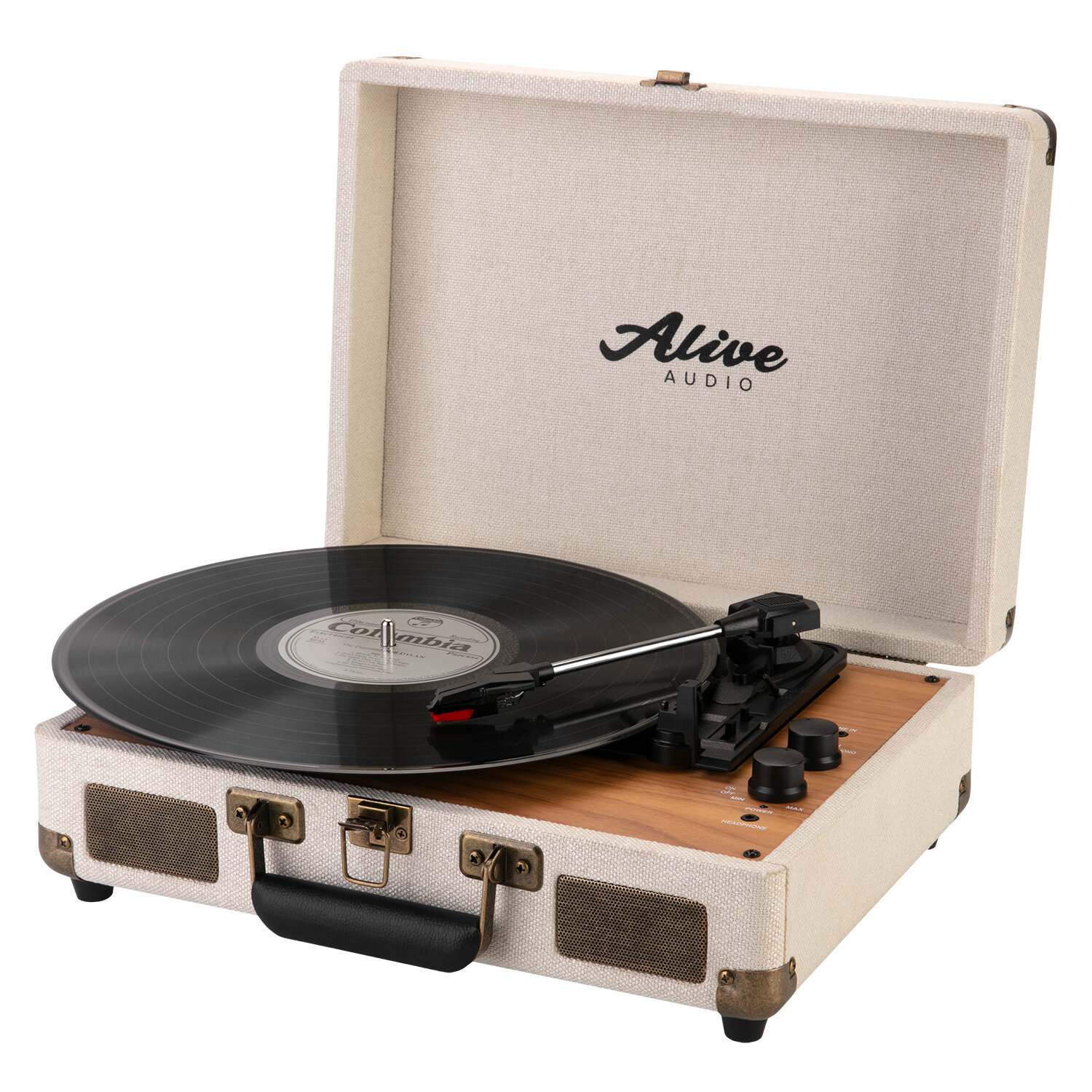 Виниловый проигрыватель Alive Audio GLAM The Canvas Edition Ivory с Bluetooth