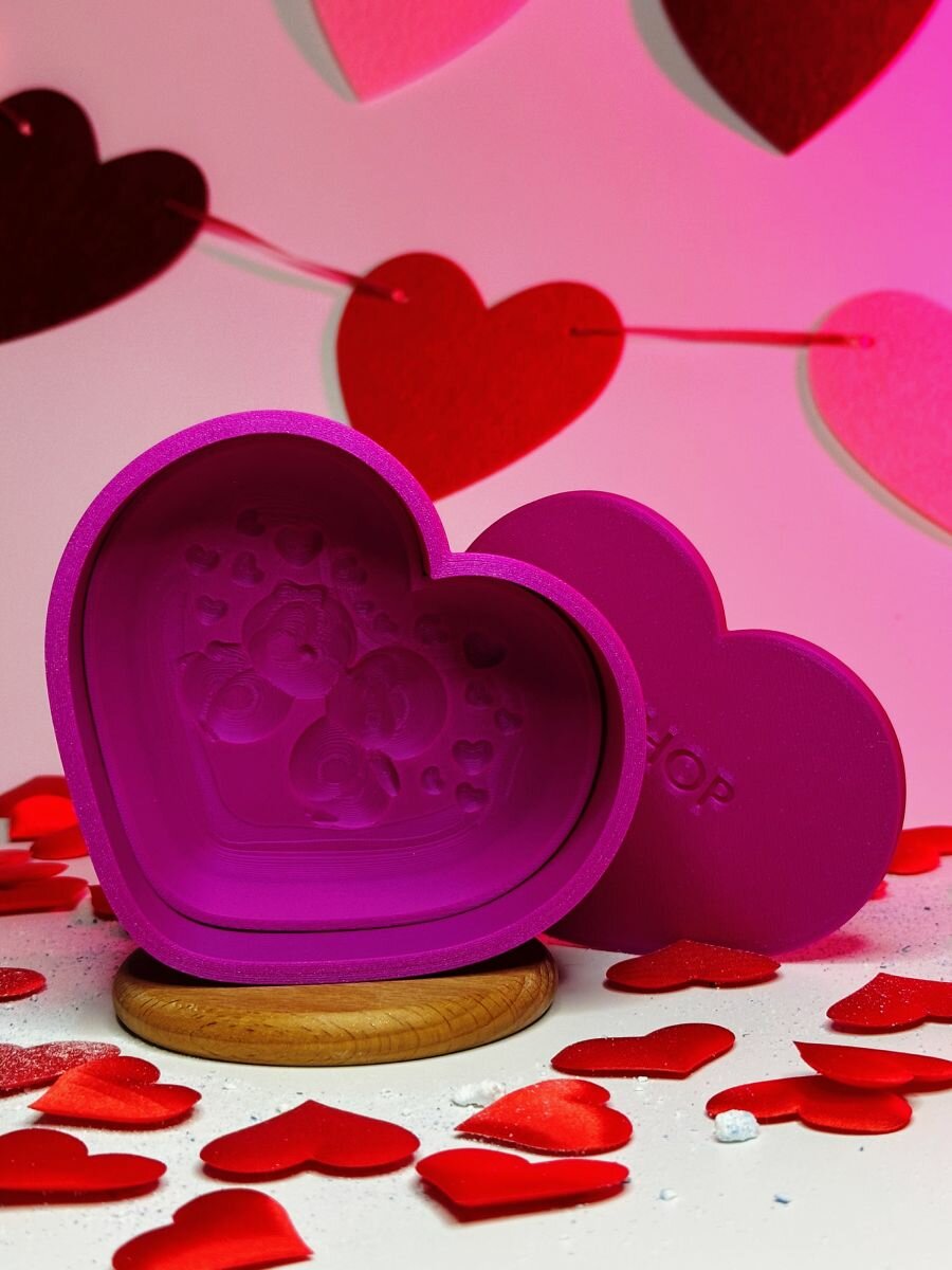 3D форма для бомбочек Влюблённые пингвины — фото 1