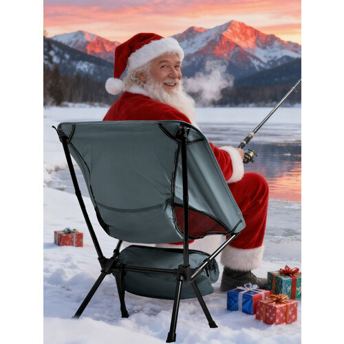 Стул складной туристический, кресло для рыбалки, стулья для кухни, кресло складное туристическое, Серый, 65x35x35cm