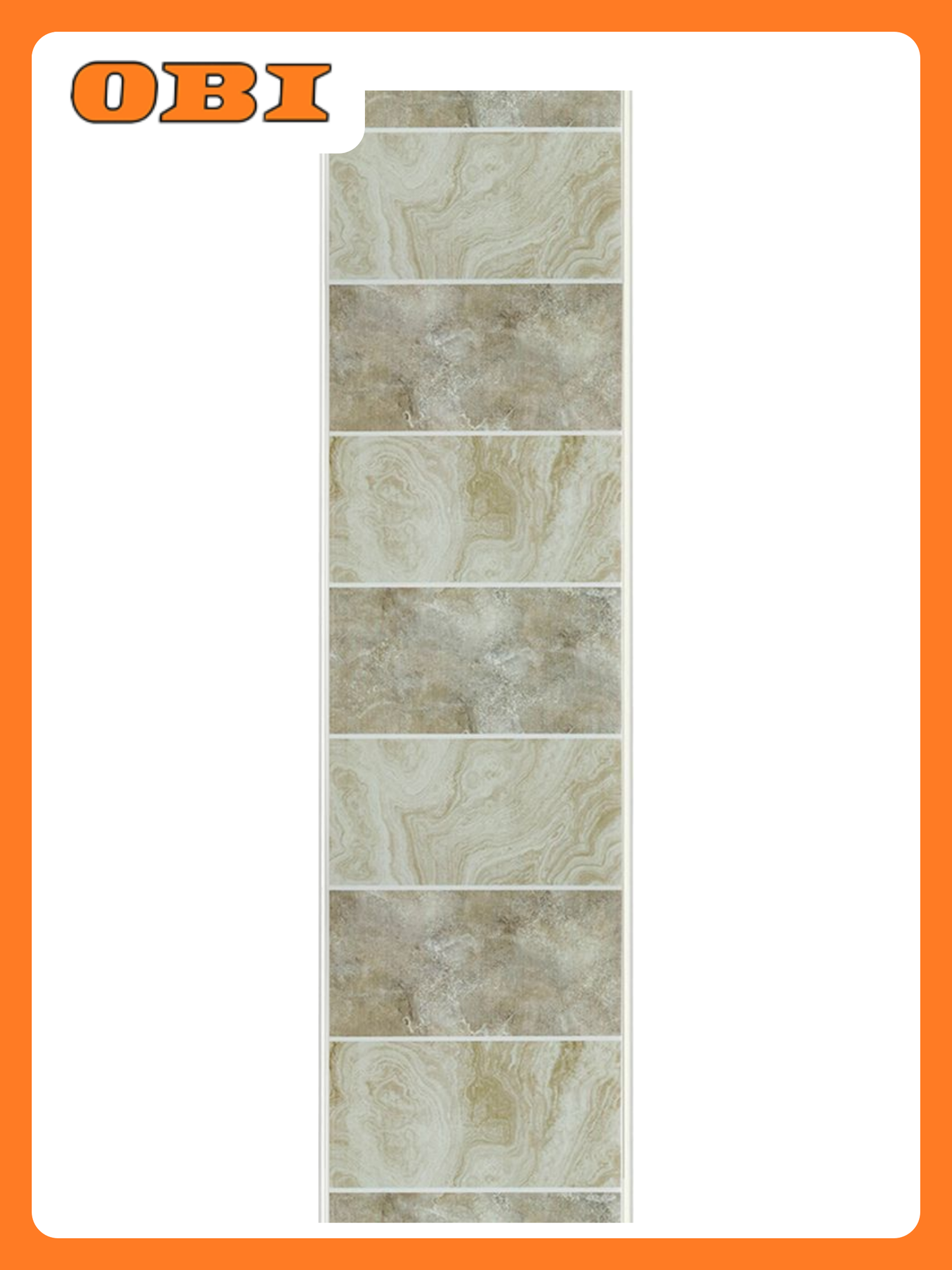 Панель ПВХ Шелл Браун матовая ламинированная 250x2700x8 мм