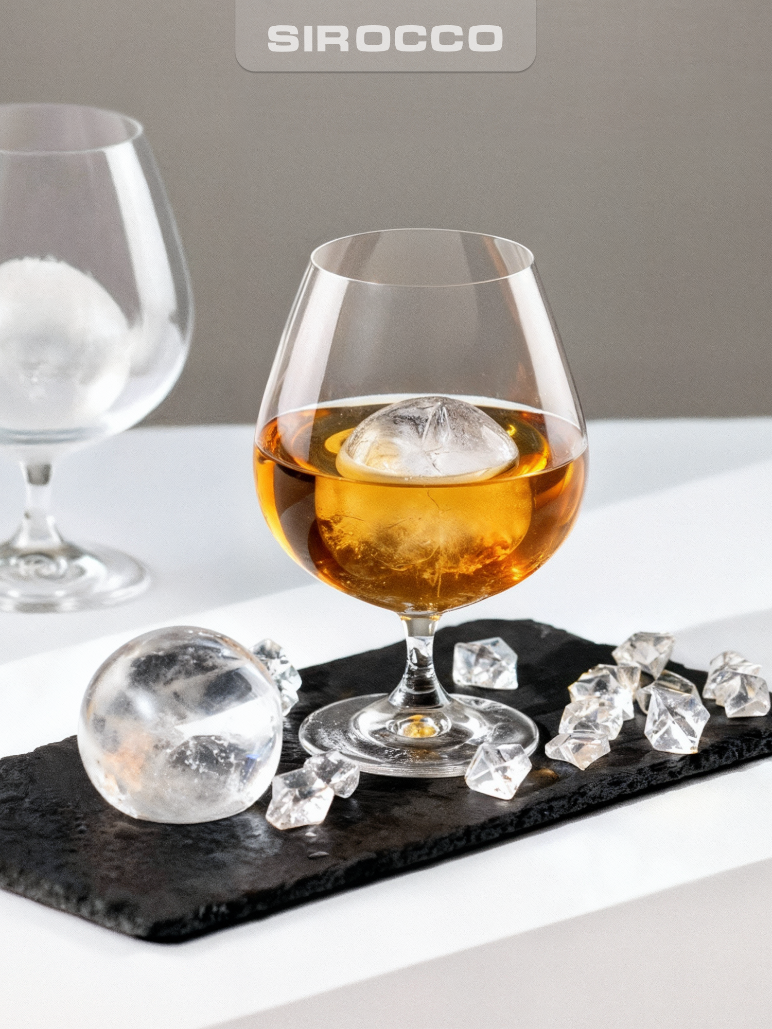 Форма для льда SIROCCO "STRONG" силиконовая, 4 ячейки, сферы — фото 1