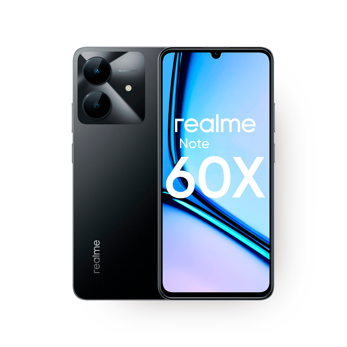 Смартфон Realme Note 60x, 4/128ГБ, Dual SIM, 90 Гц, IP54, черный