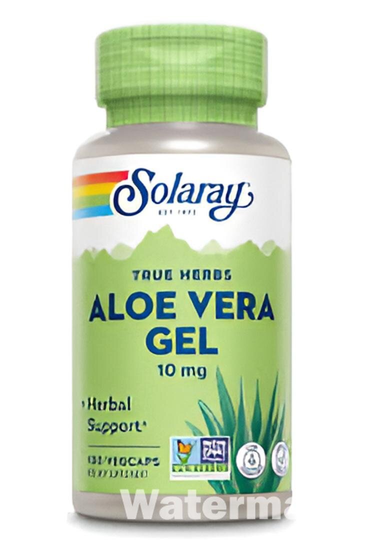 Solaray Aloe Vera 10 mg N100 — поддержка пищеварения, иммунитета и детоксикации