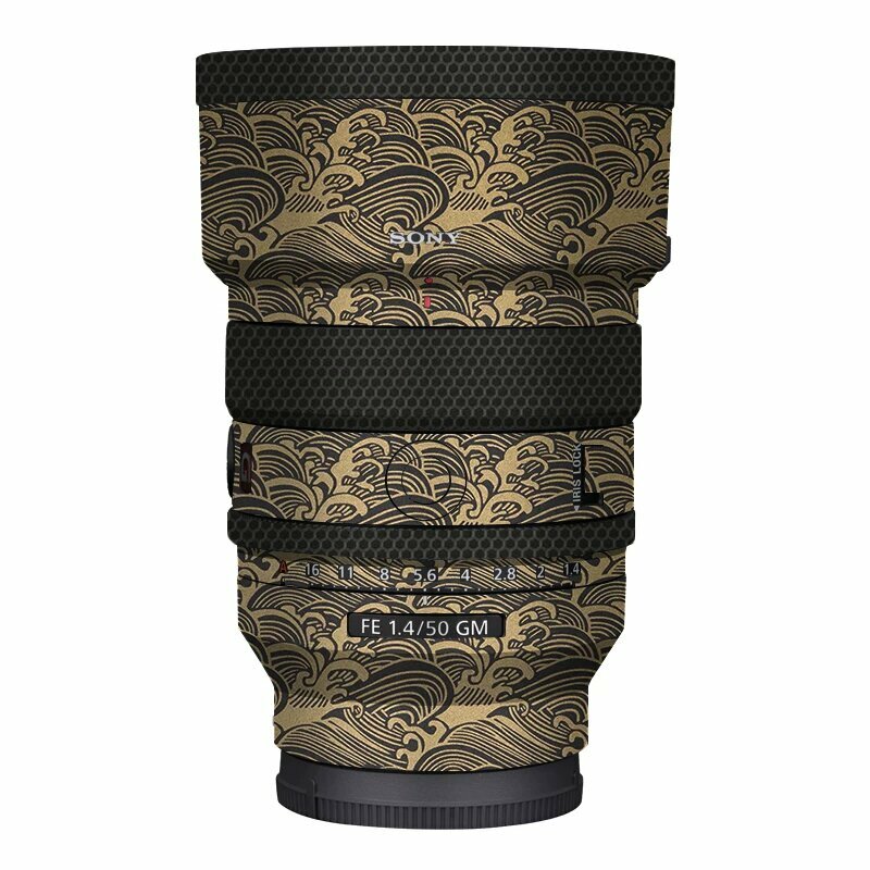 Mebentang защитная пленка для объектива Sony FE 50mm F1.4 GM, океаническое золото, 3M клей, премиум-пленка для камеры