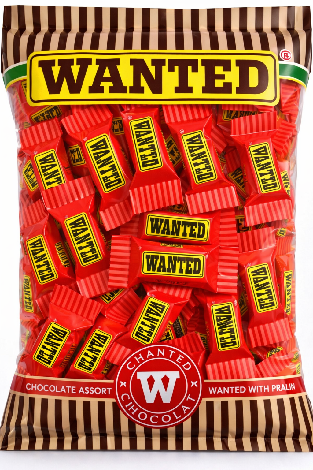 Шоколод с начинкой "WANTED Red Edition", 900 г, 105 шт. ±2%, производитель Ne'mat