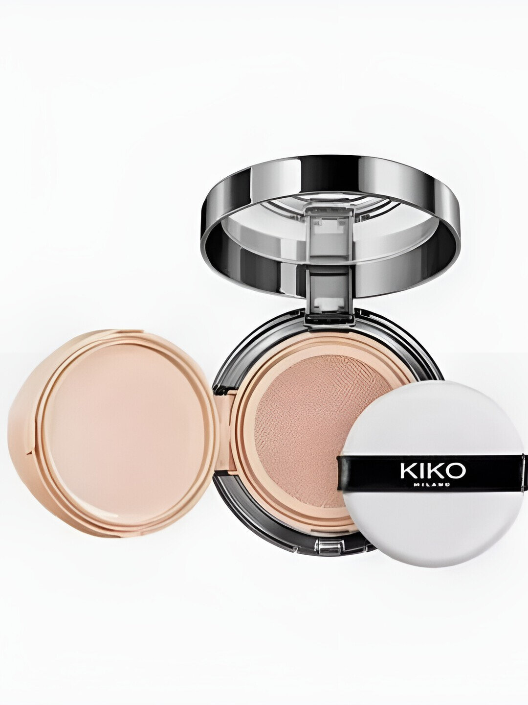 Кушон Kiko Milan Transparent Powder, для лица, тональный, с SPF 50, матовый эффект