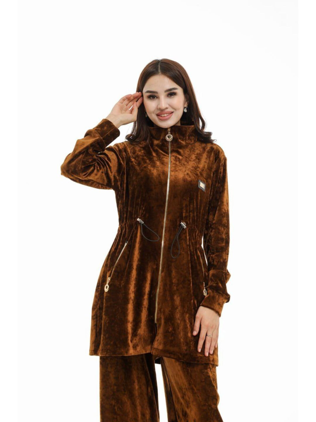 Комплект одежды , размер М, коричневый — фото 1