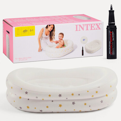 Изображение товара Детская ванночка «Звездочка», 89 x 66 x 25 см, ручн. насос, 48523NP INTEX