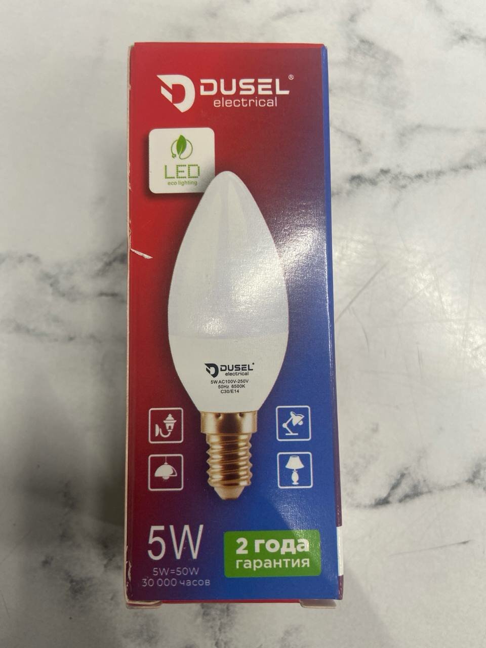 DUSEL Свеча 5 Вт E14 6500 K