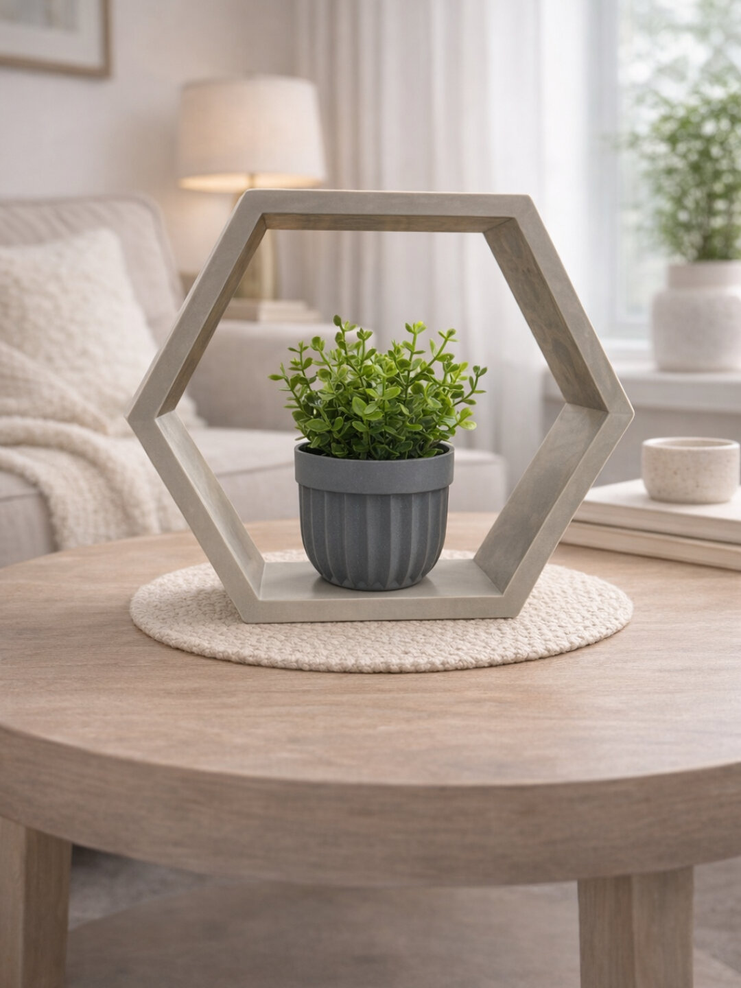 Искусственный цветок с фигурой для интерьера — фото 1