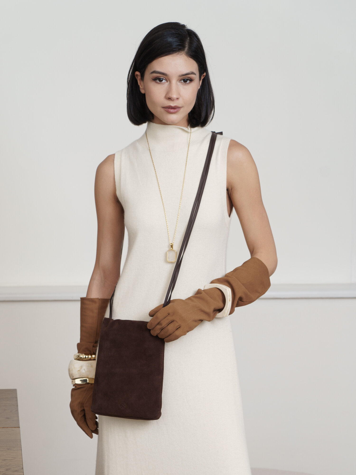 Сумка кросс-боди Paprika Bag Italy, фактура гладкая, коричневый — фото 1