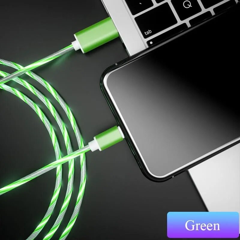 Кабель для мобильных устройств USB Type-C/USB 2.0 Type-A, 1 м, зеленый