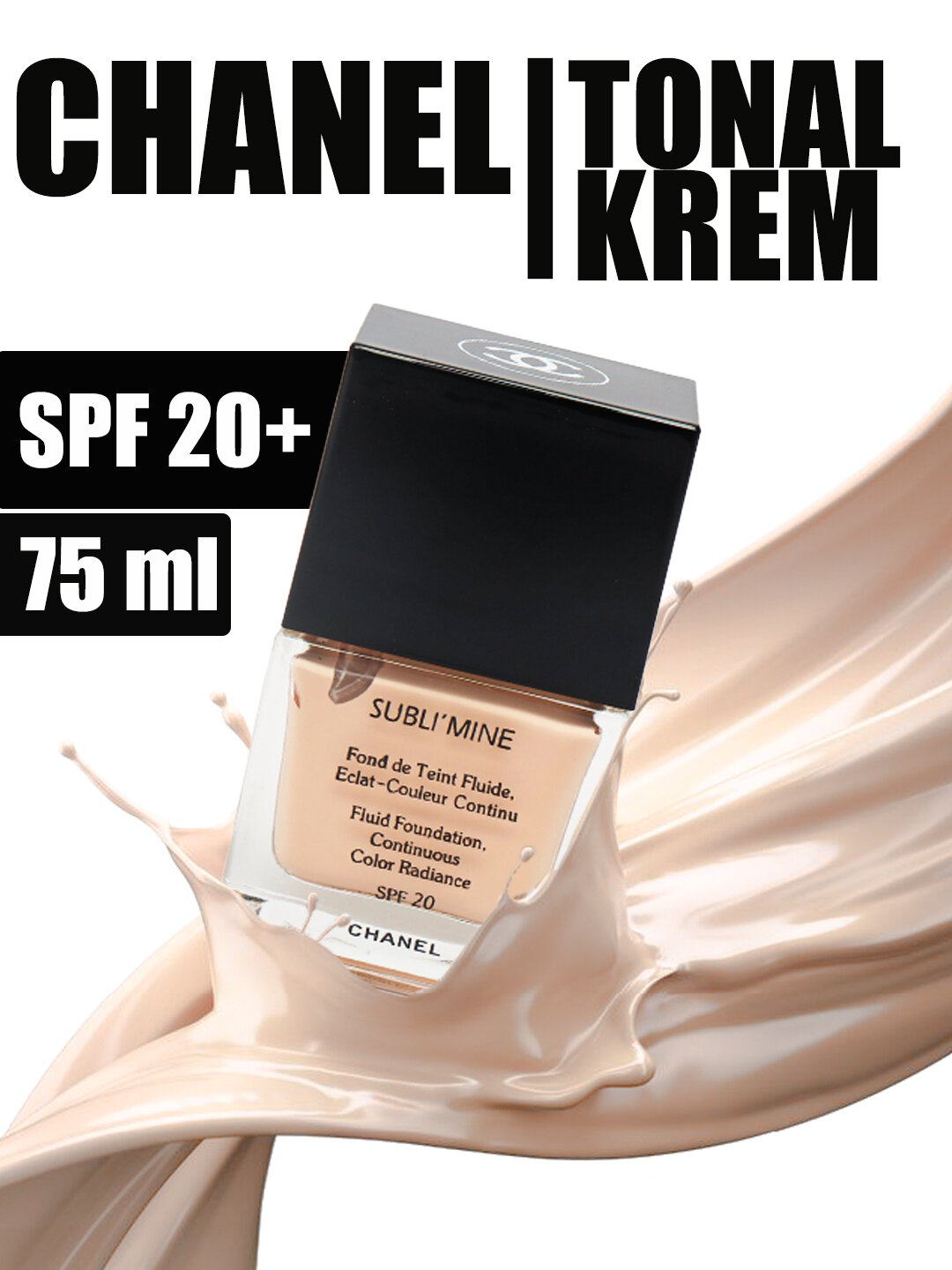 Тональный крем обладает свойством защищать от солнца благодаря SPF 20 (Chanel).