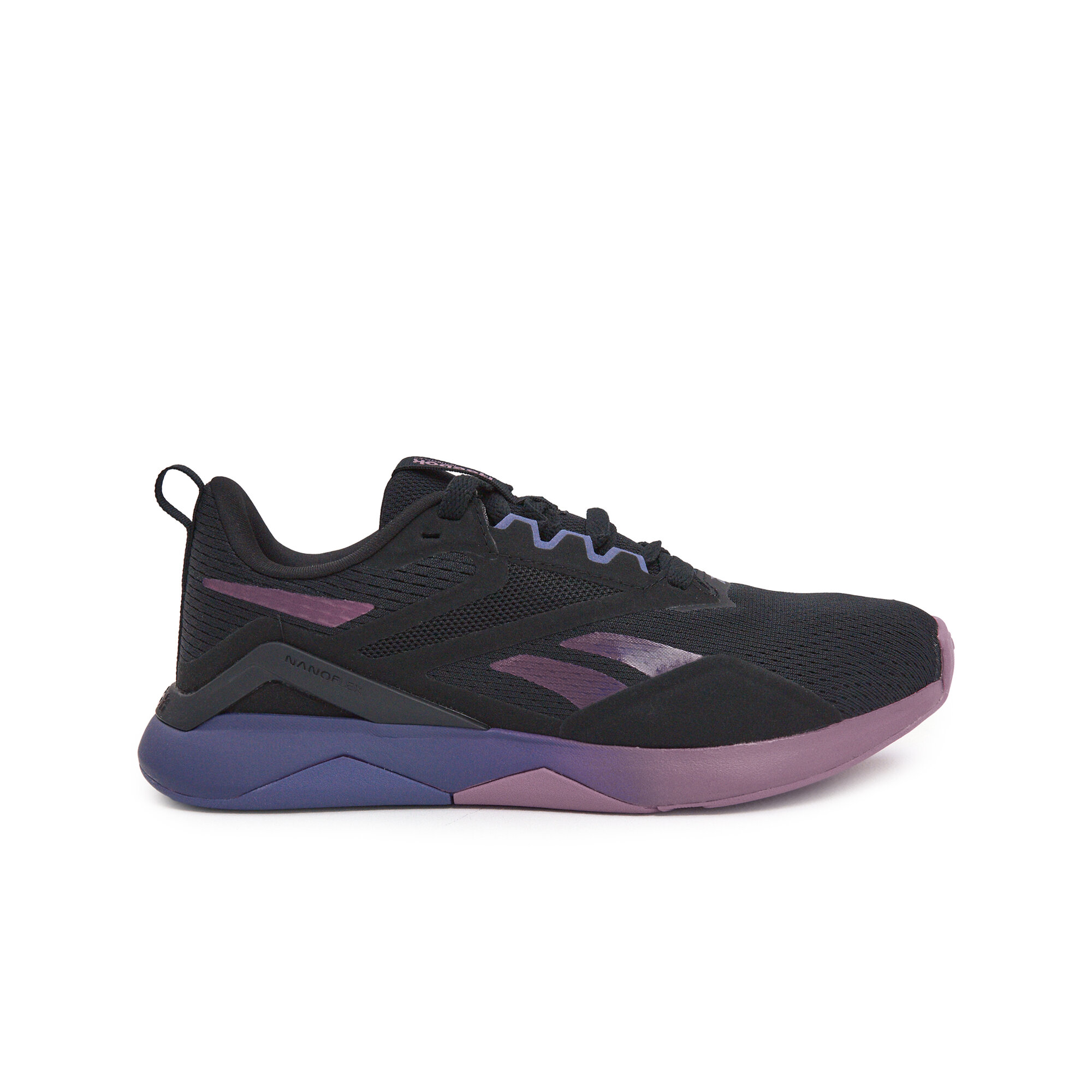 Кроссовки Reebok Nanoflex TR 2, размер 6,5 US, черный/фиолетовый — фото 1