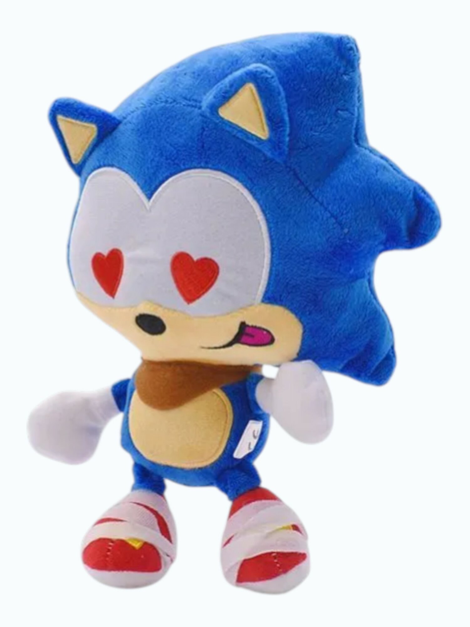 Мягкая игрушка Ежик Соник с сердечками (Sonic the Hedgehog) 25 см — фото 1