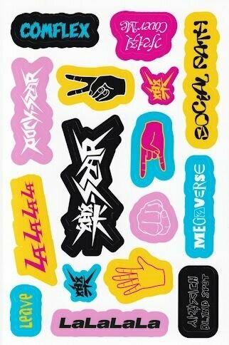 Стикер-Пак "Rock star Stray Kids" из альбома, бумага