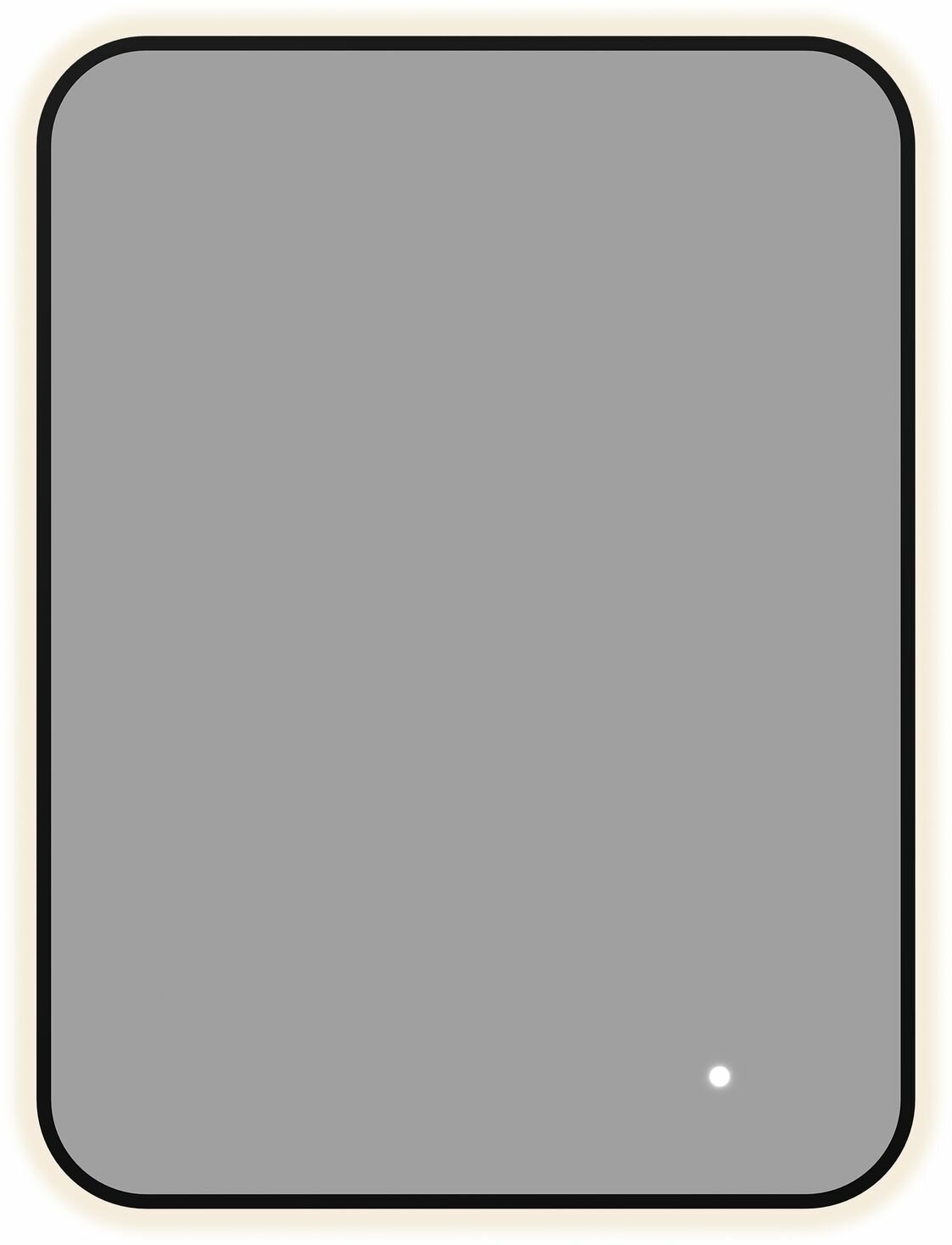 Зеркало Aquanet Контур 600х800 LED TX черный