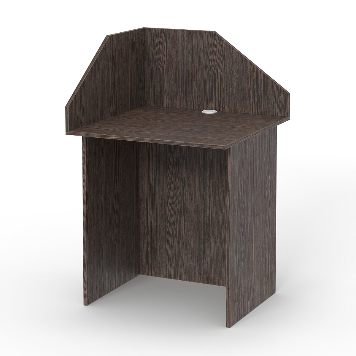 Стол рабочий офисный С-01А с экраном, Дуб Венге. Производитель товара - компания Westcom.