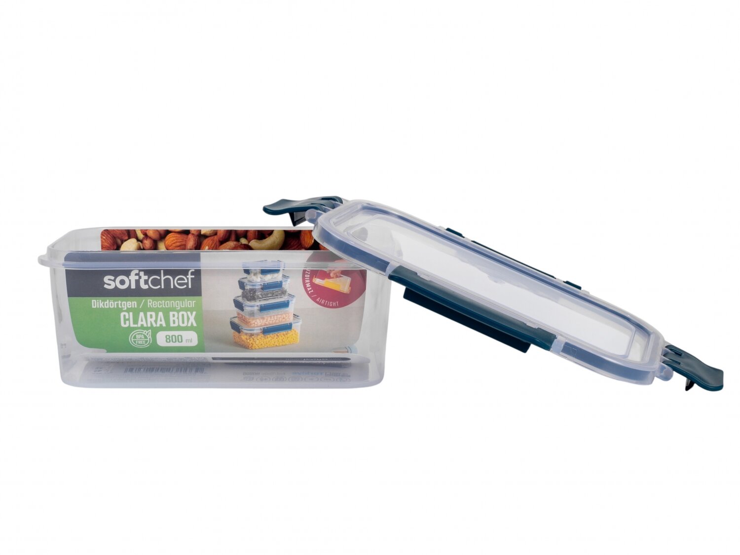 Контейнер для хранения продуктов с крышкой SOFT CHEF "CLARA" 900 мл