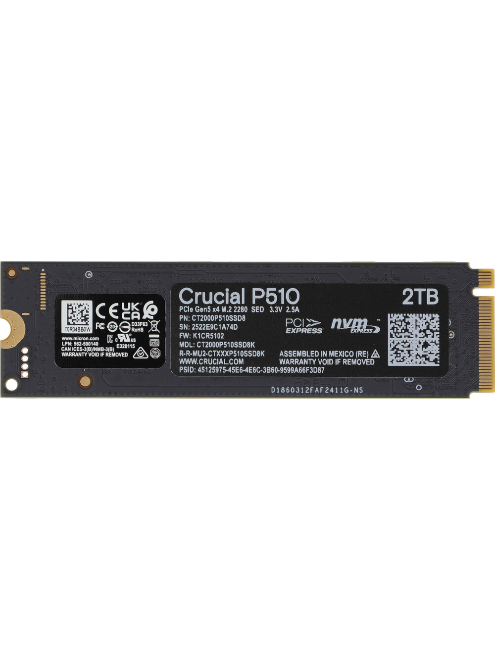 新品 crucial P2 2000GB NVMe M.2 SSD 2TB Жесткий диск SSD M.2 2Tb Crucial P2 (CT2000P2SSD8) – купить на