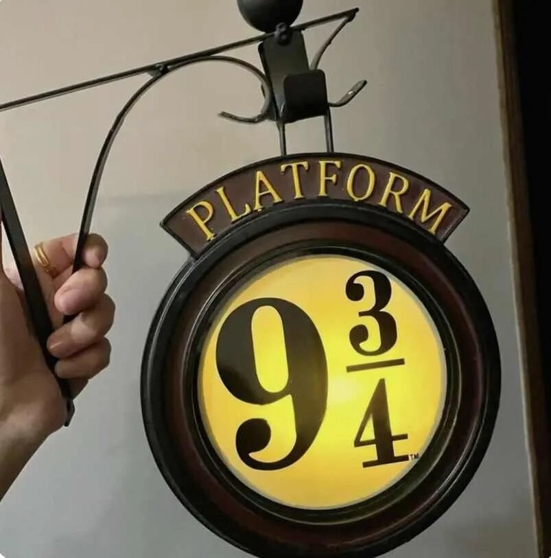 Ночник "Платформа 9 3/4" Harry Potter настольный, светодиодный, черный — фото 1
